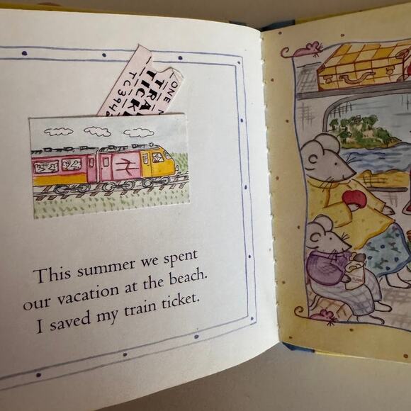 Mouse's Scrapbook Hardcover Mini Book Michelle Cartlidge Rare Vintage Complete - Picture 5 of 9